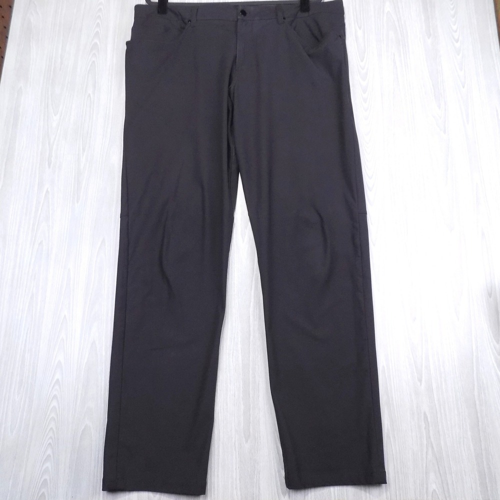 Lululemon ABC Pant Classic-Fit Pants Mens 40 Black Warpstreme EUC